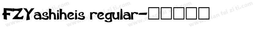 FZYashiheis regular字体转换